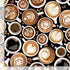 Timeless Treasures Morning Coffee Hot Drink Latte Coffee Beans Black (TT Coffee Cups)