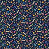 Michael Miller DCX12404 Multi Dog Toy Navy 100% Cotton Fabric – Fun Dog Print Quilting Cotton for Sewing & Crafts (MM Paws In The Rain 1)