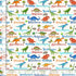 Timeless Treasures Dinosaur Words Children's Animal Cream Remnant (60cm x 112cm TT Dinosaur Dig 2)