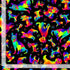 Timeless Treasures DOG CD8806  BLACK – Puparazzi Ombre Rainbow Cartoon Dogs 100% Cotton Remnant (24cm x 112cm TT Puparazzi 1)
