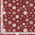 Timeless Treasures Christmas Winter Snowflakes On Buffalo Plaid Check Red Remnant (49cm x 112cm TT Frosty Delights 3)