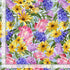 Timeless Treasures Bright Spring Floral Flowers Nature Blue Remnant (49cm x 112cm TT Faith 1)