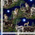 Timeless Treasures Wolf Pack Forest Mystical Remnant (25cm x 112cm TT Wolf Pack 1)