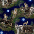 Timeless Treasures Wolf Pack Forest Mystical Remnant (25cm x 112cm TT Wolf Pack 1)