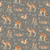 Dear Stella STELLA-DNS3315 Pewter Deer 100% Cotton Fabric – Woodland Animal Quilting Cotton for Sewing & Crafts (DS Oh Deer 1)