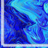 Timeless Treasures Funky Swirl Metallic Marble Pattern Blue  (TT Escapade 7)