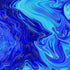 Timeless Treasures Funky Swirl Pattern Abstract Metallic Marble Blue Remnant (47cm x 112cm TT Escapade 7)