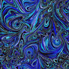 Timeless Treasures ESCAPADE CM3799 INDIGO – Abstract Marble Metallic Blue – 100% Cotton Quilting Fabric (TT Escapade 9)