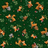 P & B Textiles FABL 6255 DG – Woodland Friends Forest Animal 100% Cotton Fabric for Sewing & Crafts (PB Fablewood 1)