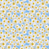 Timeless Treasures Daisies Flowers In The Blue Sky Blue Remnant (47cm x 112cm TT Wildflower 1)