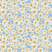 Timeless Treasures Daisies Flowers In The Blue Sky Blue Remnant (47cm x 112cm TT Wildflower 1)