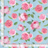 Timeless Treasures 100% Cotton Fabric Flowers Tossed Paris Pink Roses Blue Remnant (34cm x 112cm TT Belle Fleur 4)