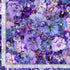 Timeless Treasures Pretty Packed Florals Flowers Bouquet Nature Purple Remnant (40cm x 112cn TT Garden Delight 3)