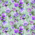 Timeless Treasures Pretty Purple Floral Flowers Bouquet Nature Sage Green (TT Garden Delight 4)