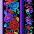 Timeless Treasures FLEUR-CD3901 Bright Floral 11" Stripe Quilting Cotton Fabric Remnant (32cm x 112cm TT Hacienda 2)
