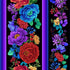Timeless Treasures FLEUR-CD3901 Bright Floral 11" Stripe Quilting Cotton Fabric Remnant (32cm x 112cm TT Hacienda 2)
