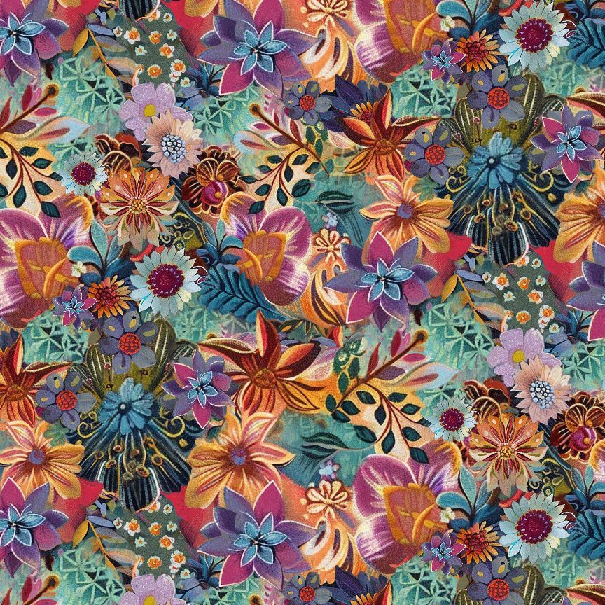 Timeless Treasures FLEUR-CD4117 Sage Botanical Boho Floral 100% Cotton Fabric | Quilting, Dressmaking & Craft Fabric (TT Calico Cat 5)