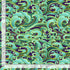 Timeless Treasures Textured Crazy Waves Pattern Metallic Green Remnant (40cm x 112cm TT Shizuka 5)