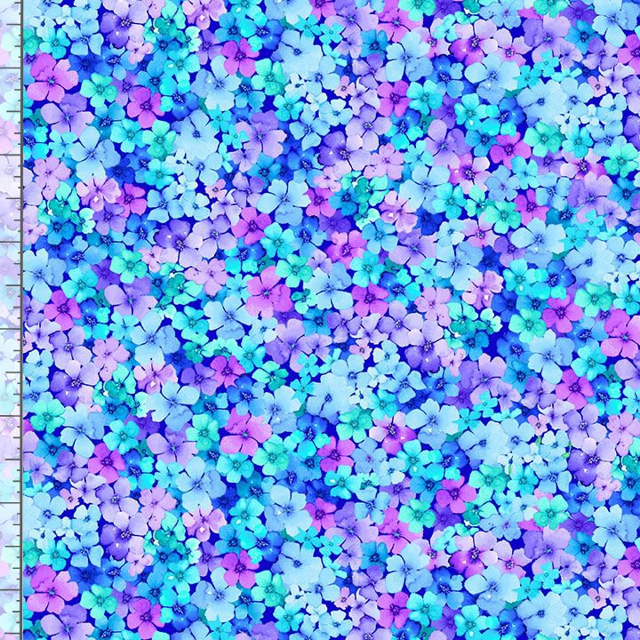 Timeless Treasures Beautiful Small Packed Flowers (TT Bellagio 6)