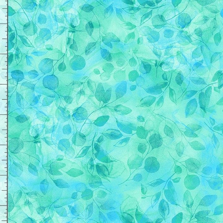 Timeless Treasures FLORA-CD3586 Green Leaf 100% Cotton Fabric – Botanical Quilting & Craft Material (TT Bellagio 9)
