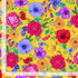 Timeless Treasures FLORA-CD4053 Yellow Floral Quilting Cotton Remnant (40cm x 112cm TT Living Color 3)