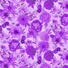 Timeless Treasures FLORA-CD4054 Purple Floral Quilting Cotton Fabric (FAT QUARTER - TT Living Color 4)