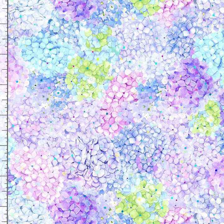 Timeless Treasures Hydrangea Dream FLORA CD4243 Bloom 100% Cotton Fabric – Packed Hydrangeas | Quilting, Dressmaking & Craft Fabric (TT Hydrangea Dream 3)