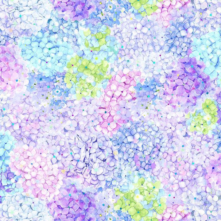 Timeless Treasures Hydrangea Dream FLORA CD4243 Bloom 100% Cotton Fabric – Packed Hydrangeas | Quilting, Dressmaking & Craft Fabric (TT Hydrangea Dream 3)