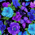 Timeless Treasures Evening Glow FLORA CM4101 Black Cotton 100% Cotton Fabric – Black Metallic Floral | Quilting, Dressmaking & Craft Fabric (TT Evening Glow 1)