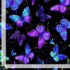 Timeless Treasures Evening Glow FLORA CM4102 JET 100% Cotton Fabric – Black Metallic Butterflies | Quilting, Dressmaking & Craft Fabric (TT Evening Glow 2)