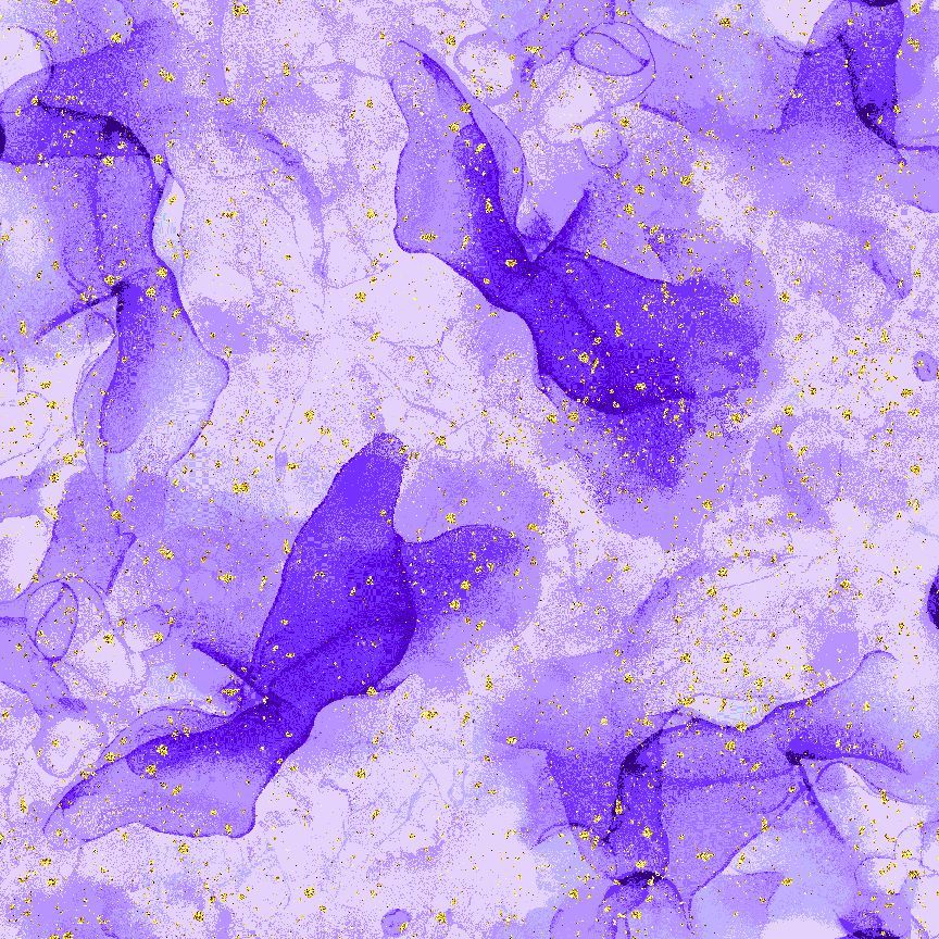 Timeless Treasures FLORA CM4108 PURPLE Watercolour Evening Glow 100% Cotton Fabric – Abstract Watercolour Paint Metallic Fabric | Quilting, Dressmaking & Craft Fabric (TT Evening Glow 8)