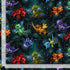 Timeless Treasures Mystical Tossed Baby Dragons Creatures Forest Remnant (21cm x 112cm TT Baby Dragons 1)