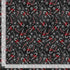 Timeless Treasures Christmas Candy Canes & Snowflakes Sweets Black Remnant (34cm x 112cm TT Frosty Delights 6)