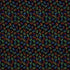 Timeless Treasures Rainbow Cat Paw Prints Black Remnant (30cm x 112cm TT Live Love Meow 4)