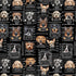 Timeless Treasures GAIL-CD3888 Black Novelty Dog Jail Mugshot Quilting Cotton Fabric Remnant (40cm x 112cm TT Dog's Rule 1)