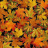 Timeless Treasures Metallic Packed Leaves Autumn Remnant (54cm x 112cm TT Thankful 1)