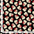 Timeless Treasures Tossed Vintage Jolly Santa Heads & Dots Father Christmas Black Remnant (34cm x 112cm TT Christmas Memories 2)