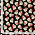 Timeless Treasures Tossed Vintage Jolly Santa Heads & Dots Father Christmas Black Remnant (43cm x 112cm TT Christmas Memories 2)