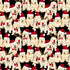 Timeless Treasures Cute Labrador Puppies Dog Christmas Santa Hat Black (TT Holiday Favourites 1)