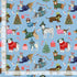 Timeless Treasures Cute Tossed Holiday Dogs In Jumpers Christmas Tree Presents Animal Blue (TT Holiday Favourites 3)