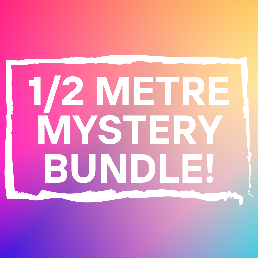 Mixed HALF METRE 100% Cotton Bundle - 3 Metres Worth (Half Metre Bundle 3m)