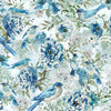 Hoffman V5299-113 Porch View Floral With Birds 100% Cotton Fabric – Elegant Bird Print Quilting Cotton for Sewing & Crafts (FAT QUARTER - Hoff Porch View 1)