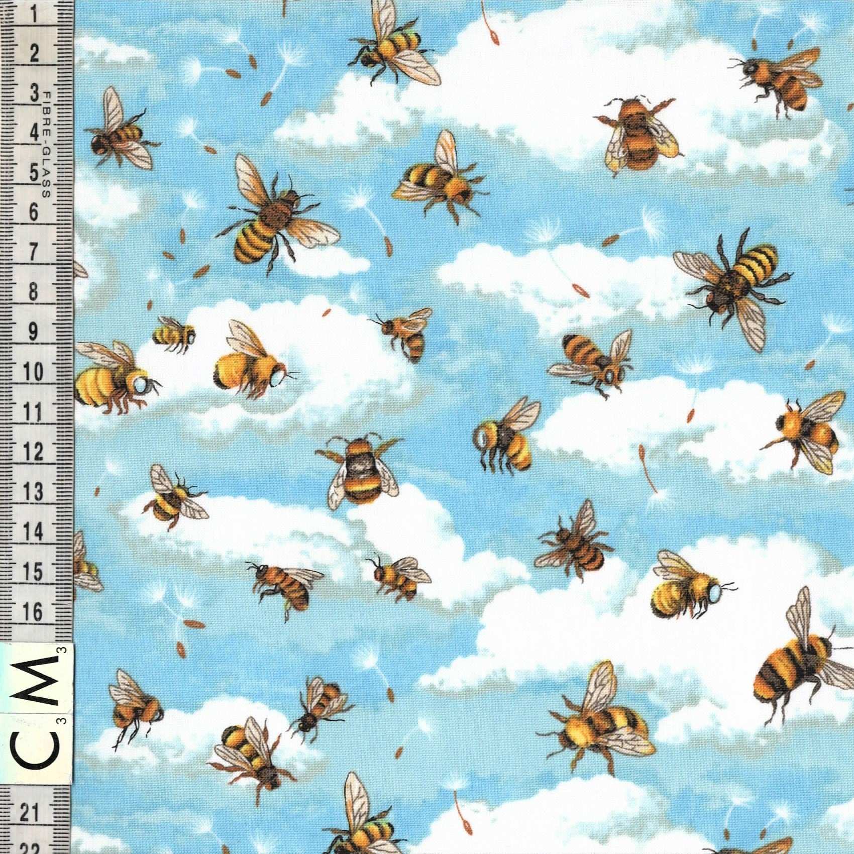 Nutex Flying Bees Clouds Nature Insects Sky Blue (Bee Haven)