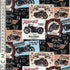 Nutex Motorcycle Hobby Bike Retro Vintage Text Graphics Montage Multi-Coloured (Live To Ride 2)