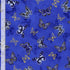 Timeless Treasures Tossed Metallic Butterflies Royal Blue Remnant (57cm x 112cm TT Moonlight 4)