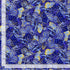 Timeless Treasures Butterflies Packed Metallic Blue Remnant (46cm x 112cm TT Moonlight 5)