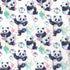 PRE-ORDER Quirky Cotton Animal Nature Wildlife Bear Bubbles Bamboo White (PRE-ORDER QC Playful Panda Cubs)