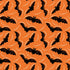 P & B Textiles MMAS 6263 O Midnight Masquerade Black Bats Halloween Orange Quilting 100% Cotton Fabric for Sewing & Crafts (PB Midnight Masquerade 2)