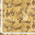 Timeless Treasures Vintage Music Notes Tan Remnant (46cm x 112cm TT Sonata 2)