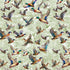 Michael Miller Autumn Lake 1 Flying Ducks Green Remnant (31cm x 112cm MM Autumn Lake 1)